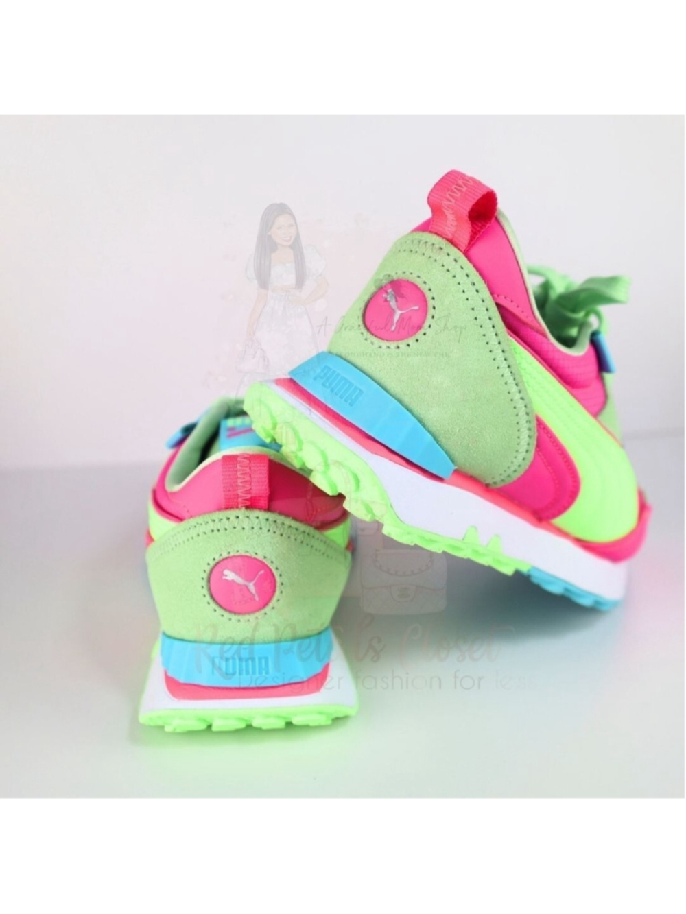 NIB Puma Women's Rider Fv Brighter Days Low Top Sneakers Pink Size 6 - Picture 8 of 11